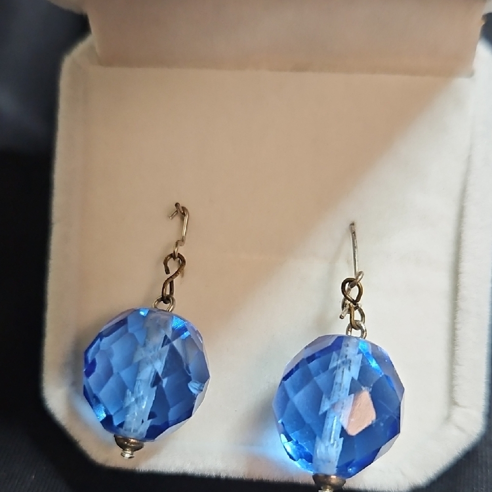 Source Unknown Radiant Blue Earrings - image 2